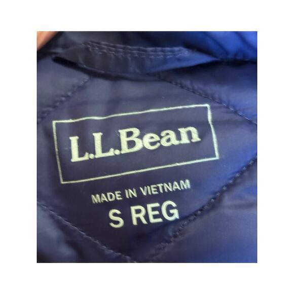 L. L. Bean Quilted Riding Jacket, puffer, purple, small, layering, cozy, bright - Picture 5 of 6